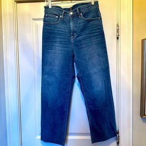 J Crew high rise slim wide leg, size 30.